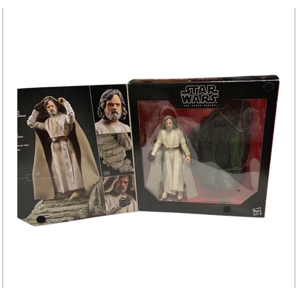 NEW! Star Wars Black Series Luke Skywalker Jedi Master Deluxe Set Sealed Figure